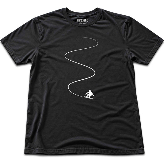 Snowboard Slalom T-shirt - Black