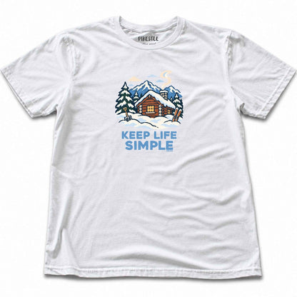Keep Life Simple T-shirt - White