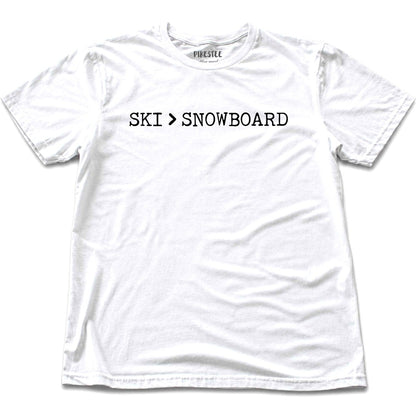 Ski Is Better T-shirt - White