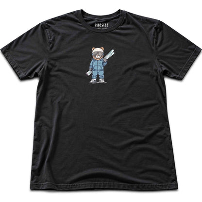 Ski Cat T-shirt - Black