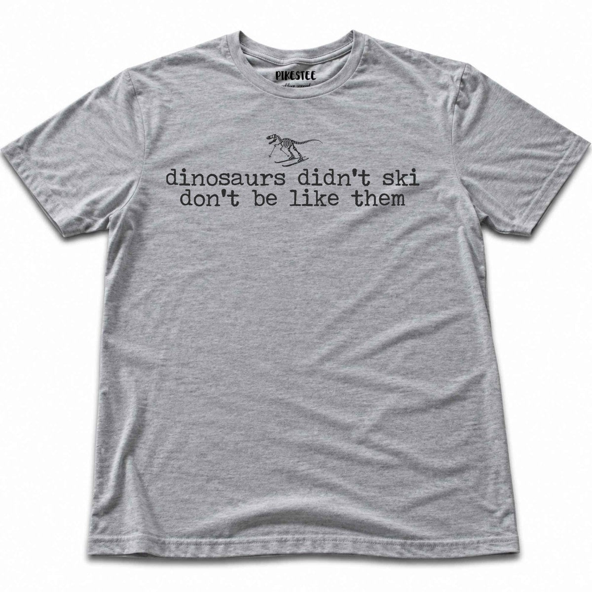 Don't Be Dinosaurs T-shirt - Sport Grey