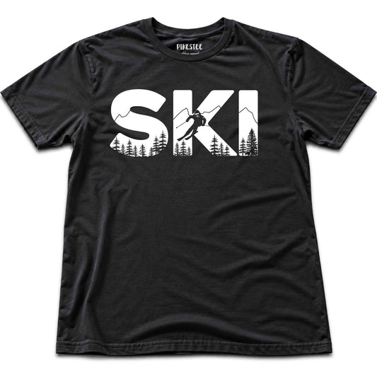 Ski Typo T-shirt - Black