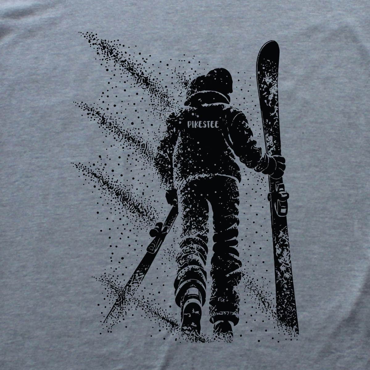 Walking Skier Flow T-shirt - Sport Grey