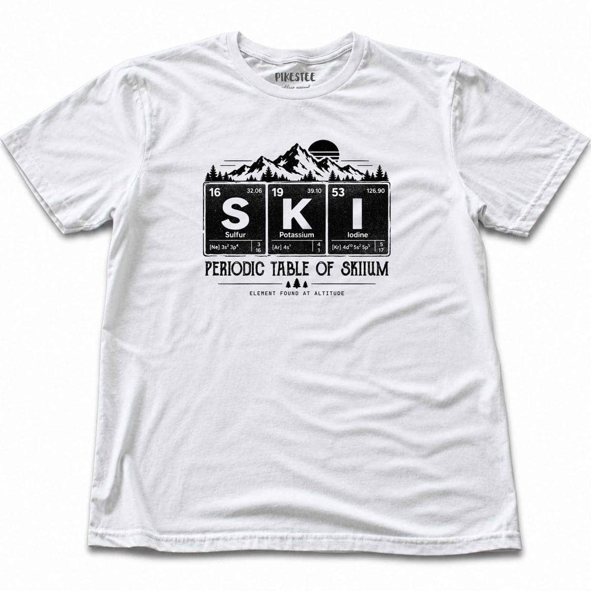 Periodic Table Of Skiium T-shirt - White