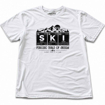 Periodic Table Of Skiium T-shirt - White