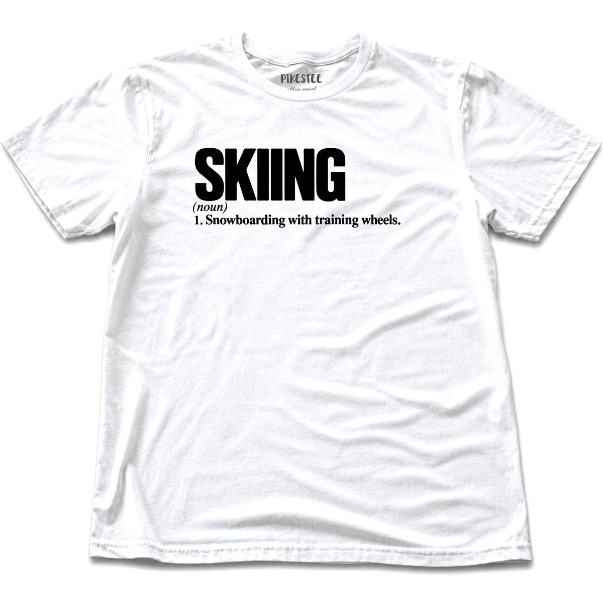 Skiing Snow Definition T-shirt - White