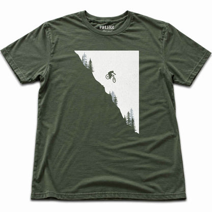 Mountain Bike Jump T-shirt - Military Green