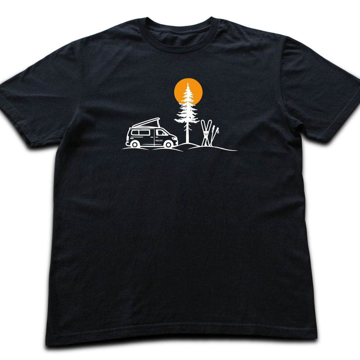Van And Ski Spot T-shirt - Black