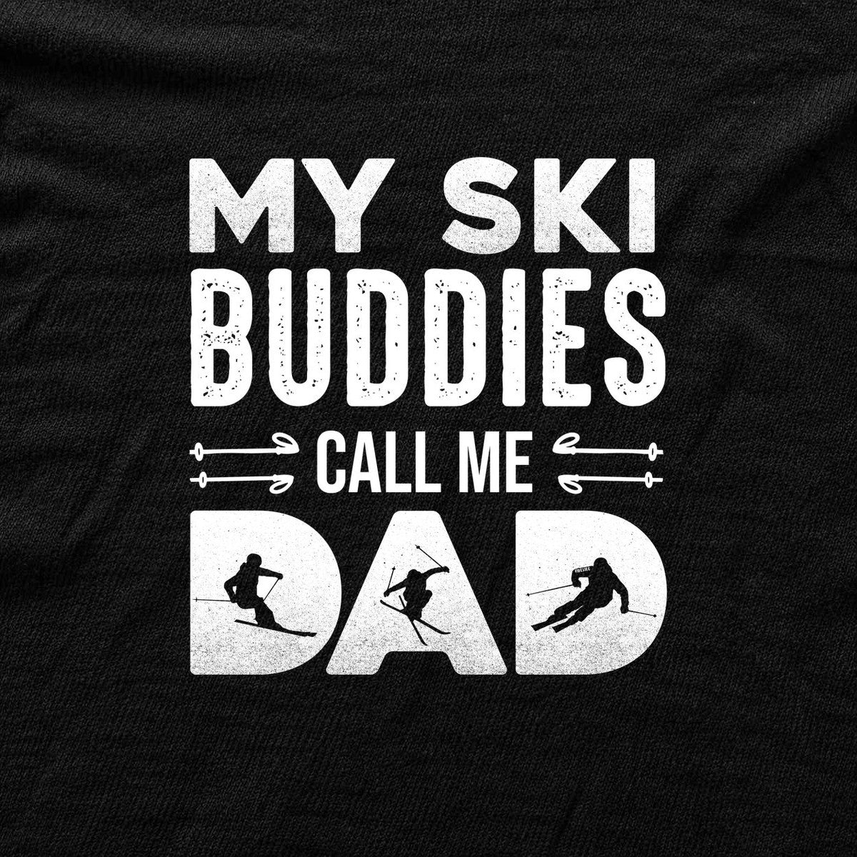 My Ski Buddies T-shirt - Black - hero
