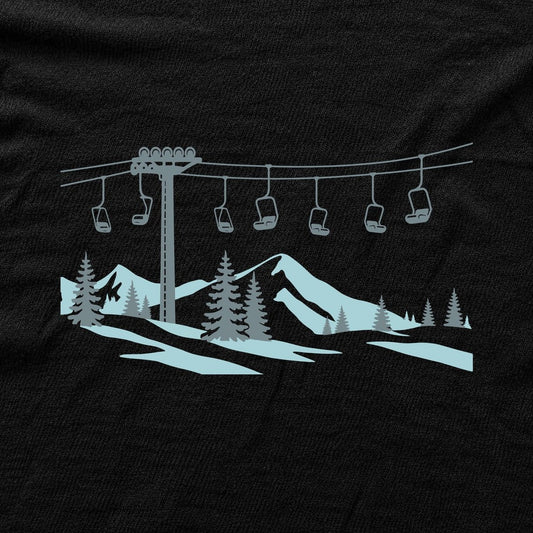 Slope Landscape T-shirt - Black - hero