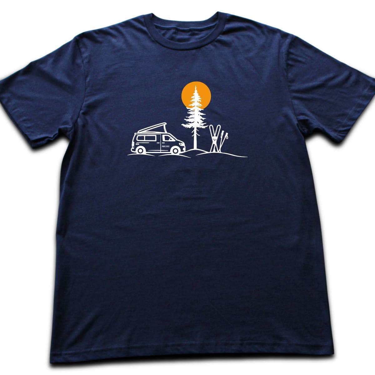 Van And Ski Spot T-shirt - Navy