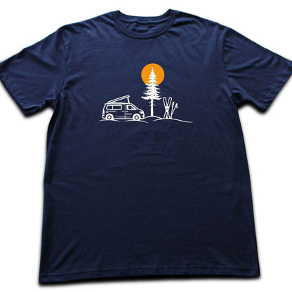 Van And Ski Spot T-shirt - Navy