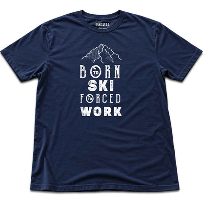 Born To Ski T-shirt - Navy