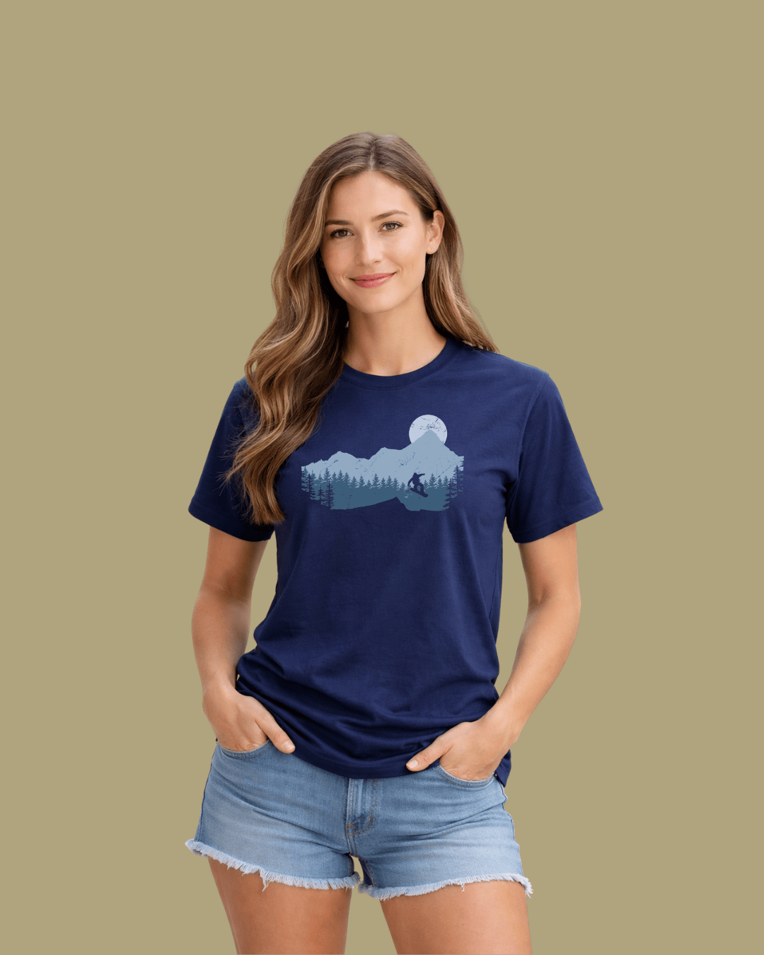 Snowboard Jump Landscape T-shirt