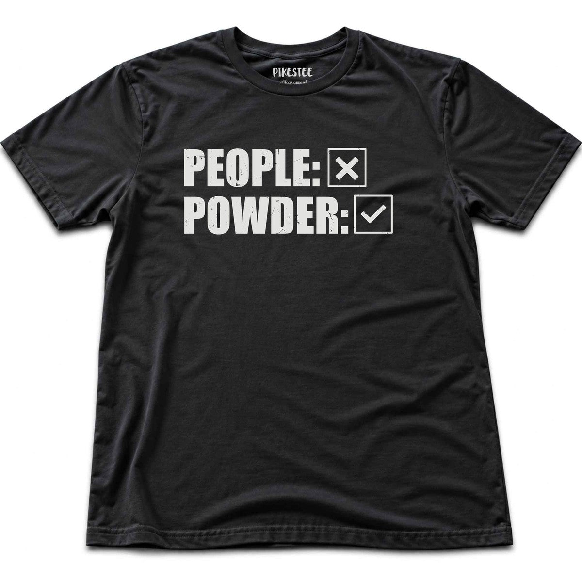 People Or Powder T-shirt - Black