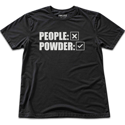 People Or Powder T-shirt - Black