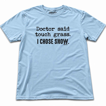 Doctor Said Snow T-shirt - Light Blue