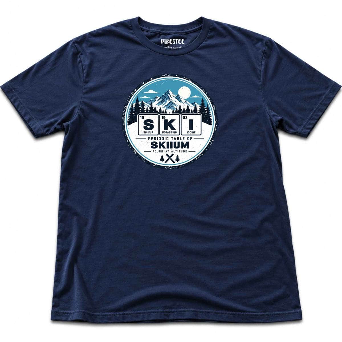 Ski Element Badge T-shirt - Navy