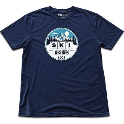Ski Element Badge T-shirt - Navy