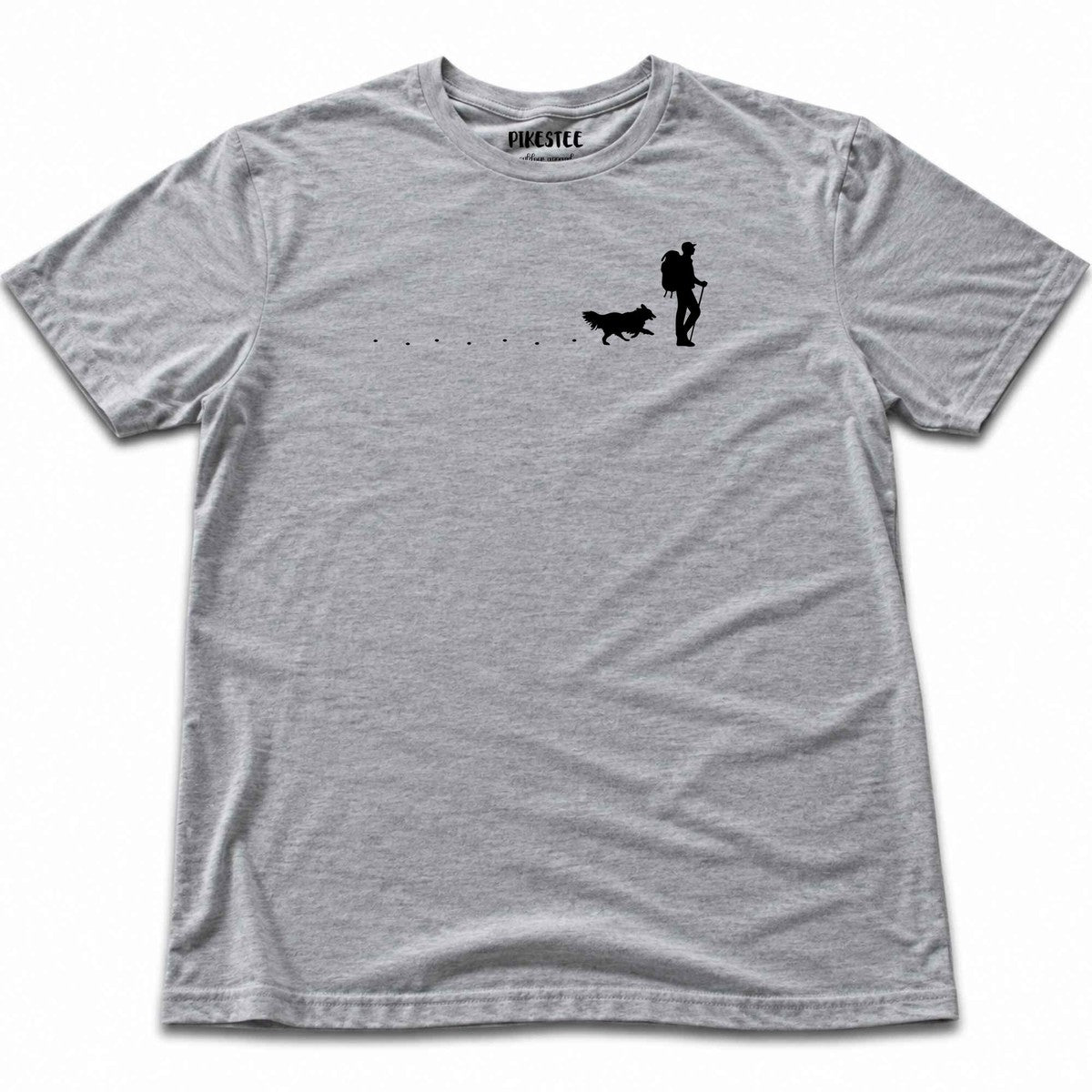 Hiker and Dog Path (manà T-shirt - Sport Grey