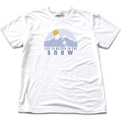 Life Is Better In The Snow T-shirt - White
