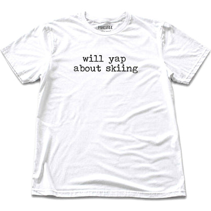 Yap About Skiing T-shirt - White