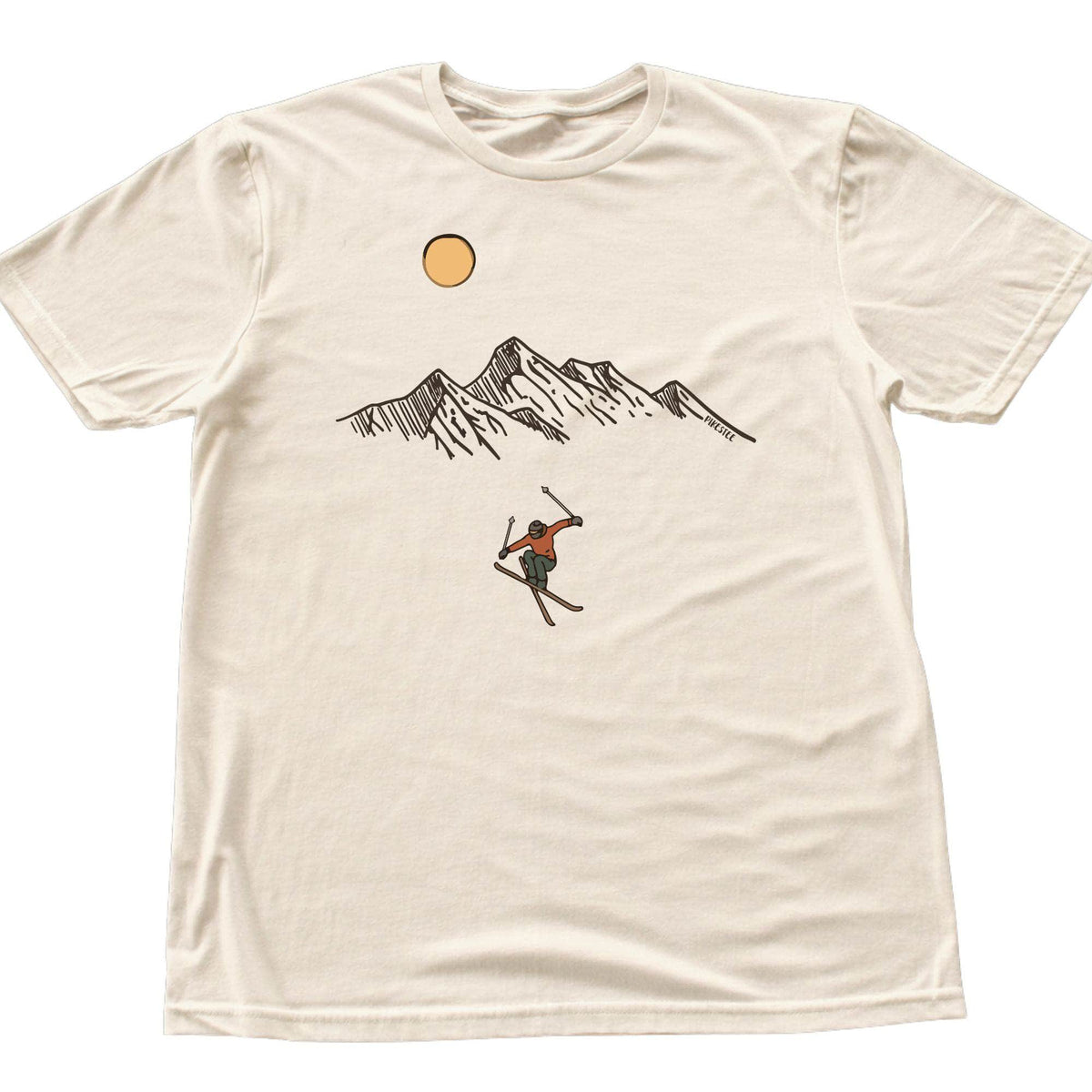 Skier Jump Mountain T-shirt