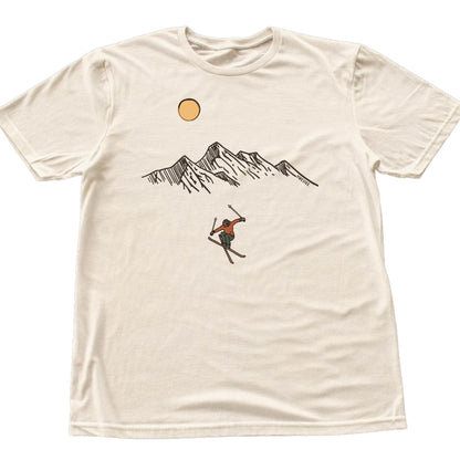 Skier Jump Mountain T-shirt