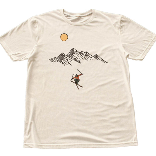 Skier Jump Mountain T-shirt