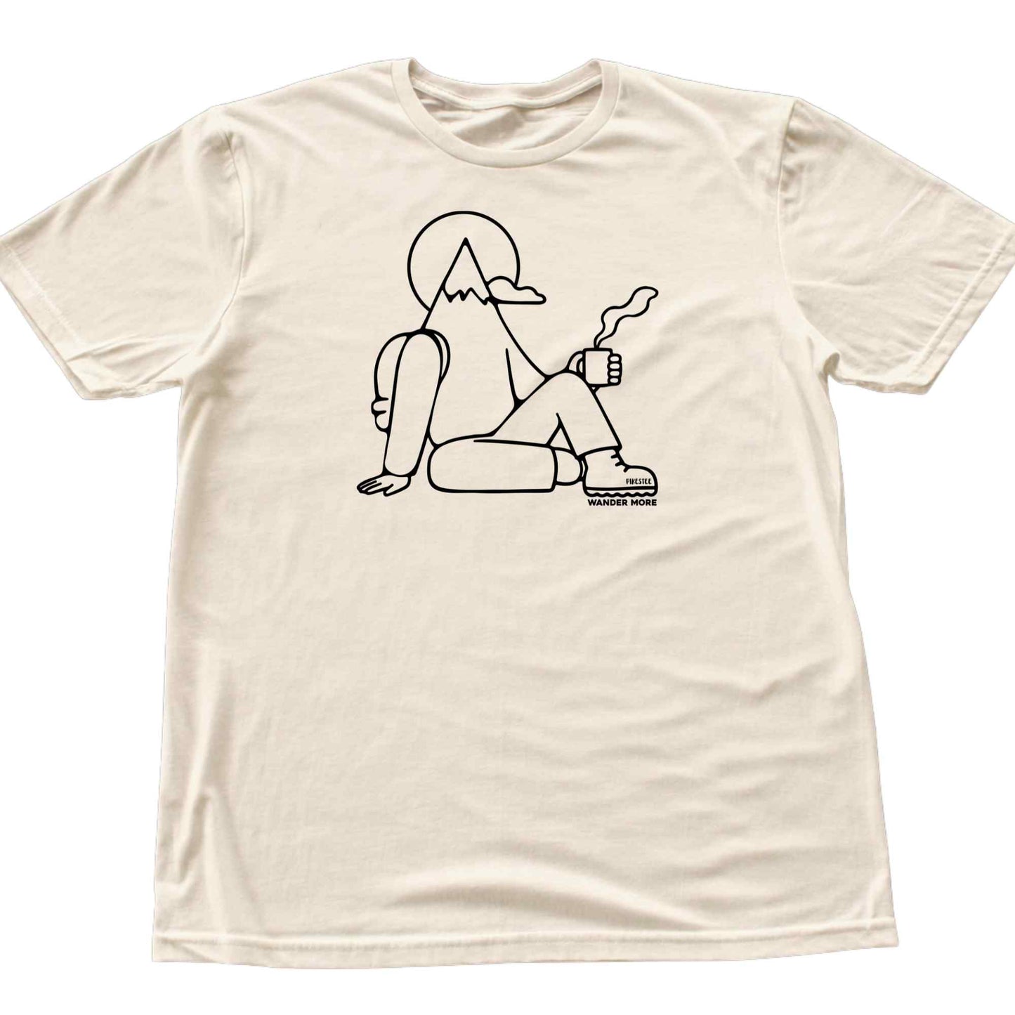 Hiker Mascot, Wander more T-shirt