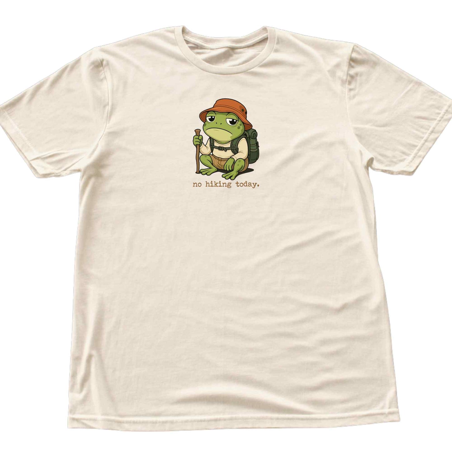 No Hiking Today Frog T-shirt