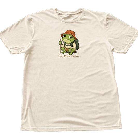 No Hiking Today Frog T-shirt