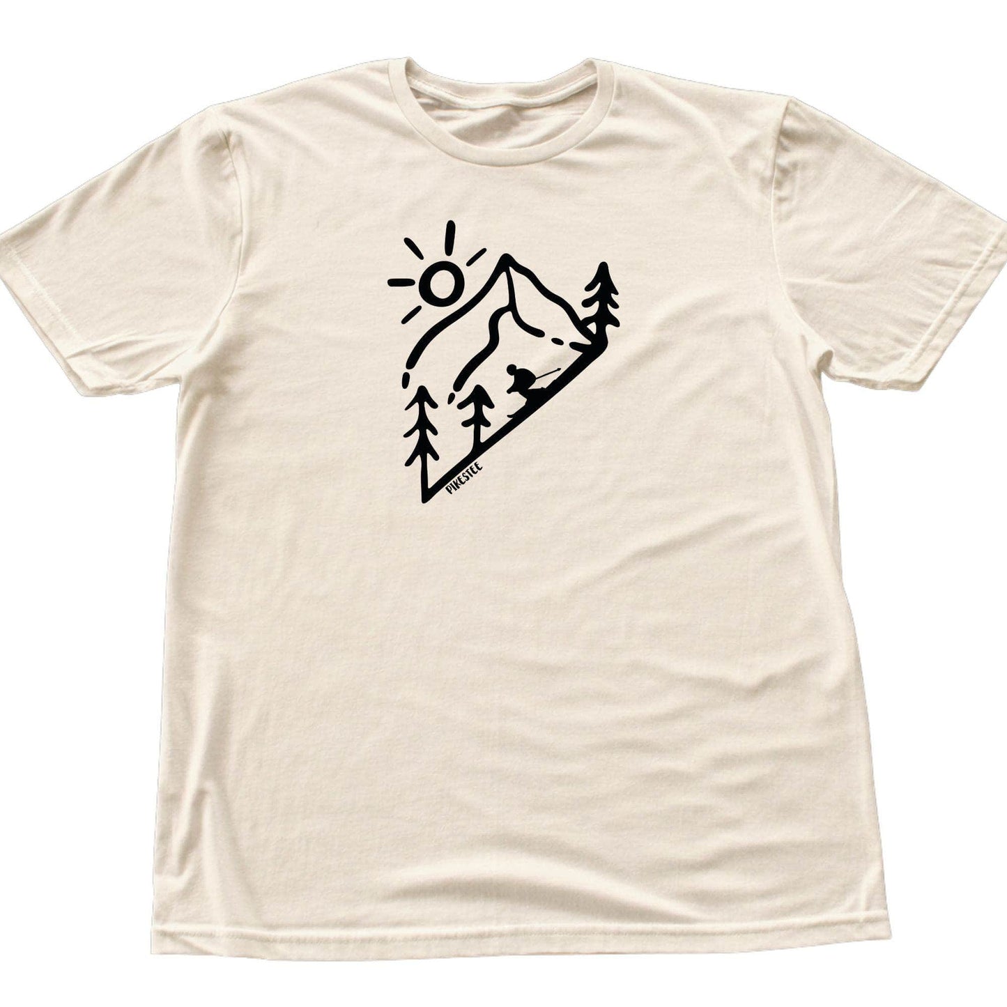 Ski Descent Cartoon T-shirt