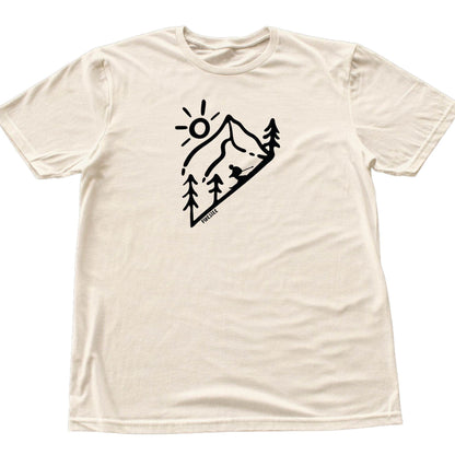 Ski Descent Cartoon T-shirt