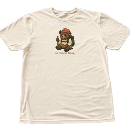 No Hiking Today Bear T-shirt