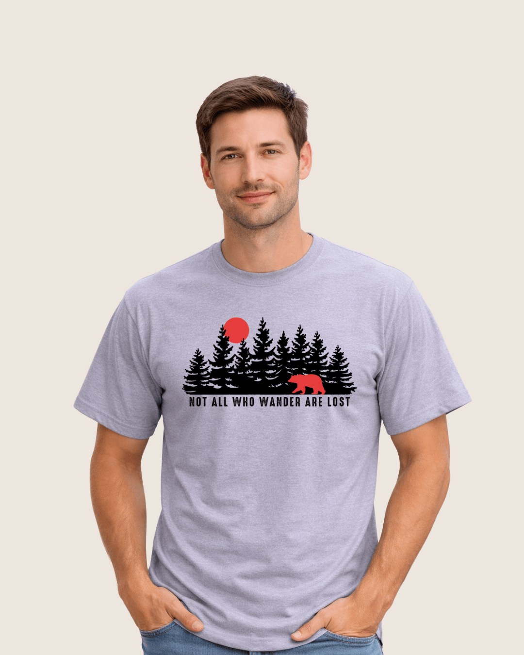 Not all Who Wander Are Lost Bear T-shirt
