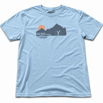 Ski Pass Is Cheaper T-shirt - Light Blue