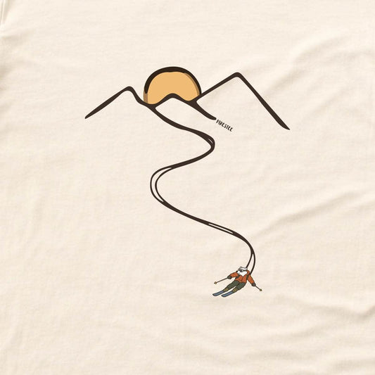 Polar Bear Ski Path T-shirt - Natural - hero