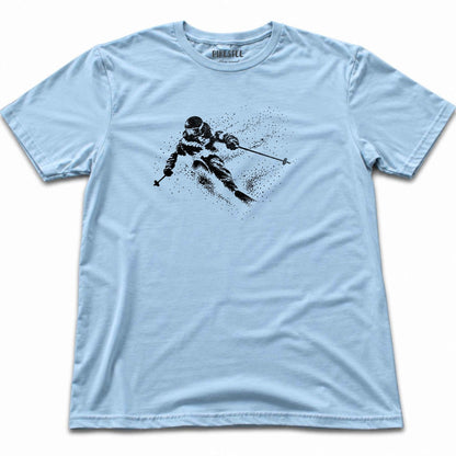 Down Hill Slalom T-shirt - Light Blue