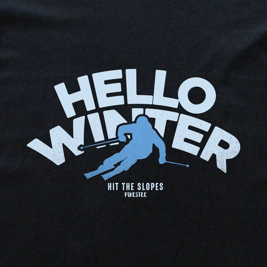 Hello Winter T-shirt - Black - cover