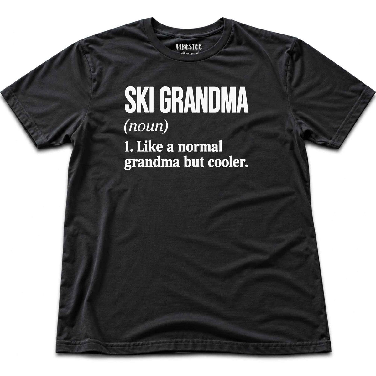 Ski Grandma T-shirt - Black