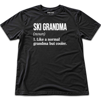 Ski Grandma T-shirt - Black