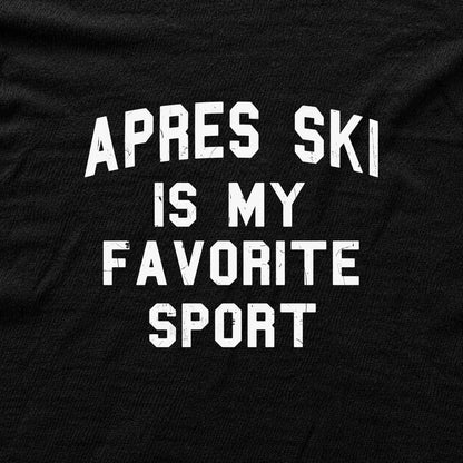 Apres Ski Favorite Sport T-shirt - Black - hero