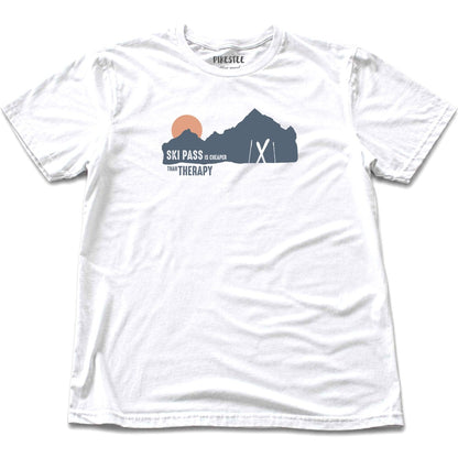 Ski Pass Is Cheaper T-shirt - White