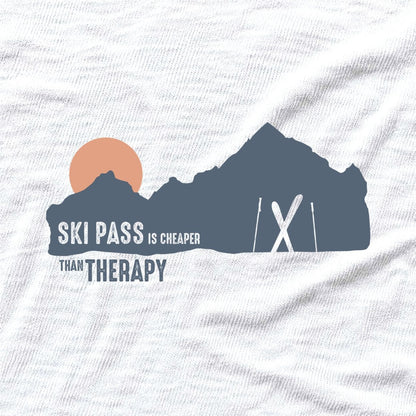 Ski Pass Is Cheaper T-shirt - White - hero