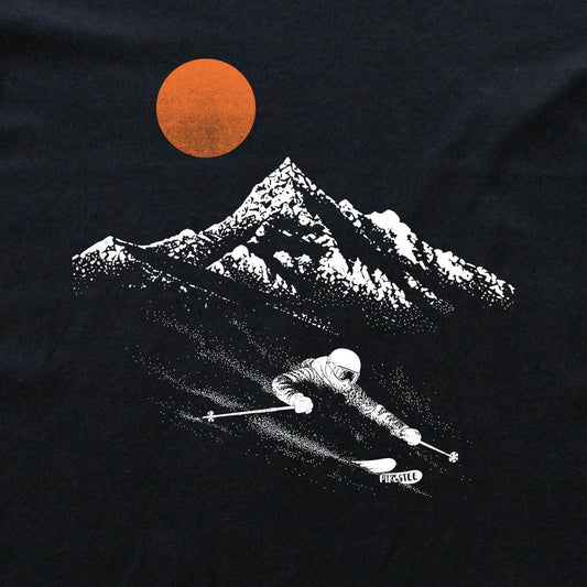Ski Flow Landscape T-shirt - Black - cover