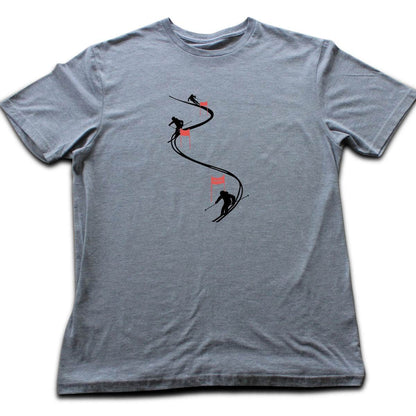 Ski Flags T-shirt - Sport Grey
