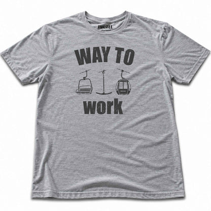 Way To Work Chair T-shirt - Sport Grey