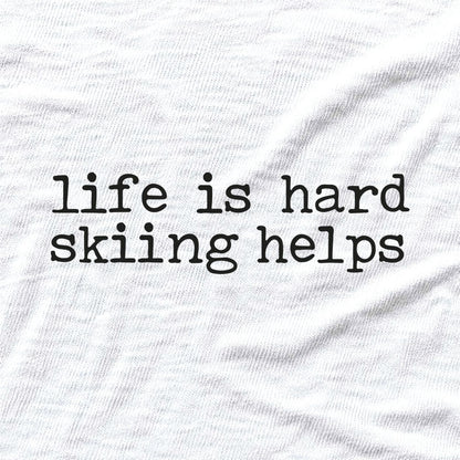 Skiiing Helps T-shirt - White - hero