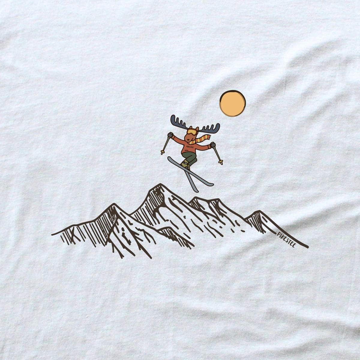 Mountain Moose T-shirt - White - hero